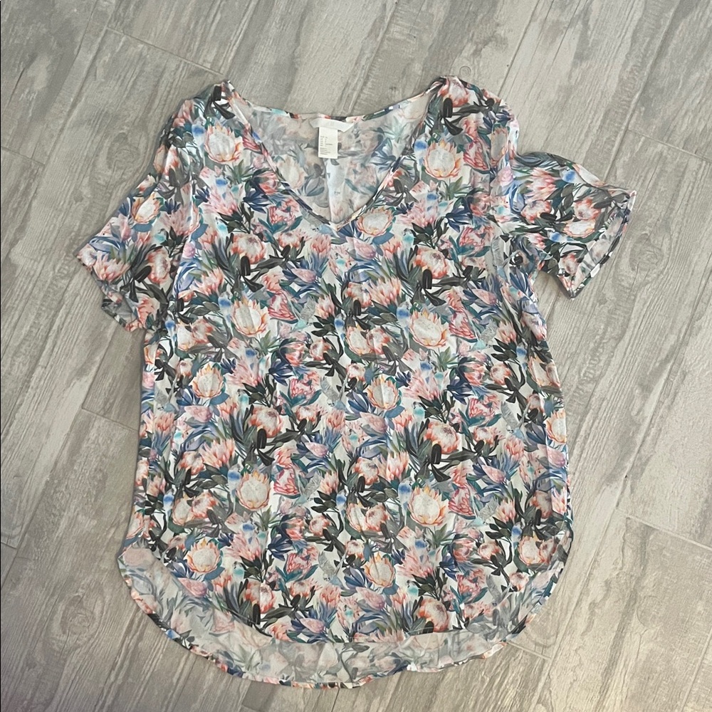 H&M Multicolor Floral Blouse